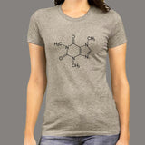 Caffeine Molecule T-Shirt For Women