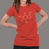 Caffeine Molecule T-Shirt For Women