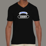 Certified Coder V Neck T-Shirt For Men Online India