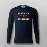 Certified Drone Pilot T-shirt For Men