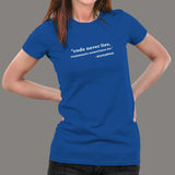 Code Never Lies Comments Sometimes Do T-Shirt For Women Indiaa