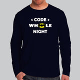 Code Whole Night Men's T-Shirt - Programmer's Midnight Oil