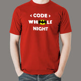 Code Whole Night Men's T-Shirt - Programmer's Midnight Oil