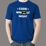 Code Whole Night Men's T-Shirt - Programmer's Midnight Oil