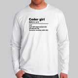 Coder Girl Full Sleeve T-Shirt For Men Online India