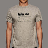 Coder Girl T-Shirt For Men Online