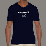 Coder Mode On Men's V Neck T-Shirt online india