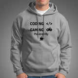 Coding And Gaming Powered By Coffee Programming Hoodies Online India