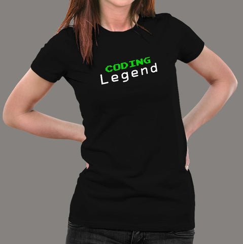 Coding Legend T-Shirt For Women Online India