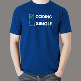 Single & Ready to Mingle with Code Pun T-Shirt - Shop Now