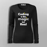 Programmer Geeky Full Sleeve T-Shirt For Women On Online