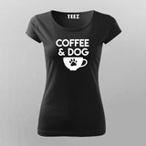 Coffee And Dog T-Shirt For Women