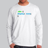 Cool Coding And Programming Full Sleeve T-Shirt For Men Online India