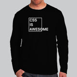 CSS Is Awesome Men's Full Sleeve T-Shirt Online India