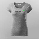 Cucumber Framework T-Shirt For Women