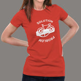 Solution for pollution Bicycling Women’s T-Shirt