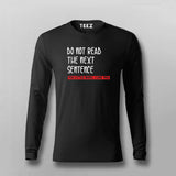 The Forbidden Sentence Men's Tee - Dare to Read More