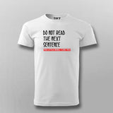 The Forbidden Sentence Men's Tee - Dare to Read More