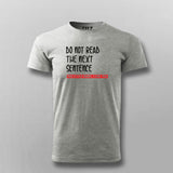 The Forbidden Sentence Men's Tee - Dare to Read More