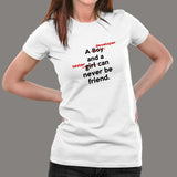 A Developer And A Tester Can Never Be Friend Funny Programmer T-Shirt For Women Online India