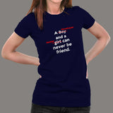 A Developer And A Tester Can Never Be Friend Funny Programmer T-Shirt For Women