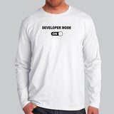 Developer Mode On Long Sleeve T-Shirt For Men Online India