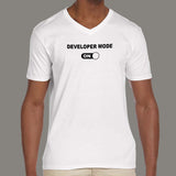 Developer Mode On V Neck T-Shirt For Men Online