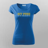 Developer May the Git Push Force Be With You Programmer Funny T-Shirt For Women