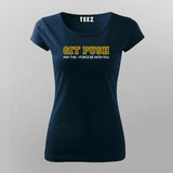 Developer May the Git Push Force Be With You Programmer Funny T-Shirt For Women