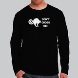 Dont Cross Me Angry Cat T-Shirt For Men