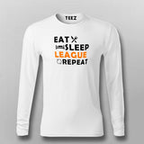 Eat Sleep League Repeat T-Shirt For Men