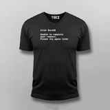 ERROR Funny V-neck T-shirt For Men Online India