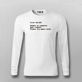 ERROR Funny T-shirt For Men