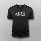 Evolution Of Tennis Vneck T-Shirt For Men Online India