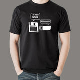 Retro Tech - 'Floppy Disk and USB' Men's Nostalgic T-Shirt