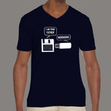 Retro Tech - 'Floppy Disk and USB' Men's Nostalgic T-Shirt