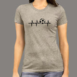 Football Heartbeat T-Shirt For Women Online India