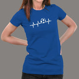 Football Heartbeat T-Shirt For Women