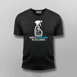 Funny Linux Cleaner Funny V-neck T-shirt For Men Online India