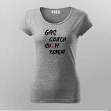 GAS CLUTCH SHIFT REPEAT T-Shirt For Women