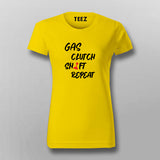 GAS CLUTCH SHIFT REPEAT T-Shirt For Women Online Teez