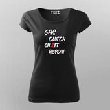 GAS CLUTCH SHIFT REPEAT T-Shirt For Women