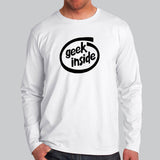 Geek Inside Men's Full Sleeve T-shirt Online India