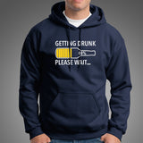 Getting Drunk Please Wait Men's Funny Beer T-Shirt