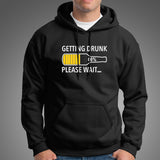 Getting Drunk Please Wait Men's Funny Beer T-Shirt