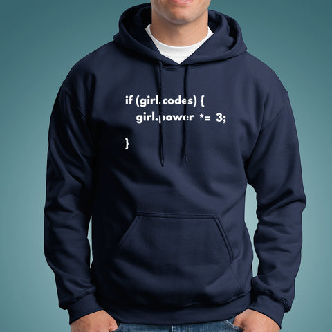 Girls Who Code Have More Girl Power Funny Hoodies For Men TEEZ.in