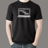 Empower Her - 'Girls Can Code' Cotton T-Shirt for Men