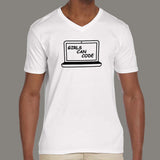 Girls Can Code Men's Coding V Neck T-Shirt Online India