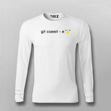 Git Commit M Prayer Funny Programmer Fullsleeve T-Shirt For Men Online India