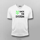 HACK THE SYSTEM Programming T-shirt For Men